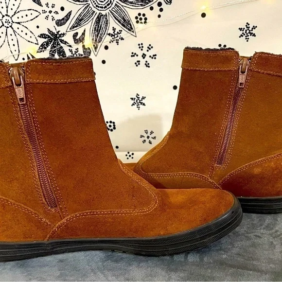 Keds leather suede lace up booties - Picture 10 of 14